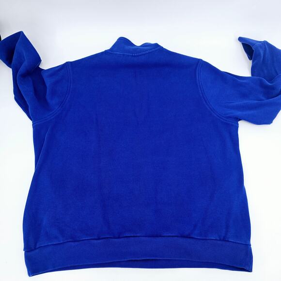 Authentic Lacoste Royal blue Cotton Quater Zip Sweatshirt Men's Size 3XL 3022 - Picture 2 of 8